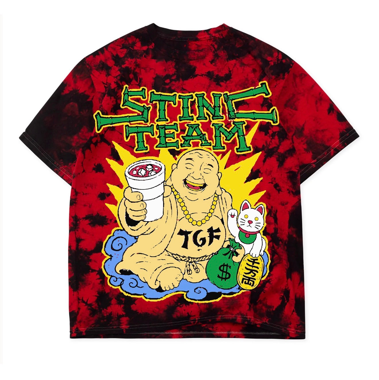 Lucky Stinc Red Tie Dye