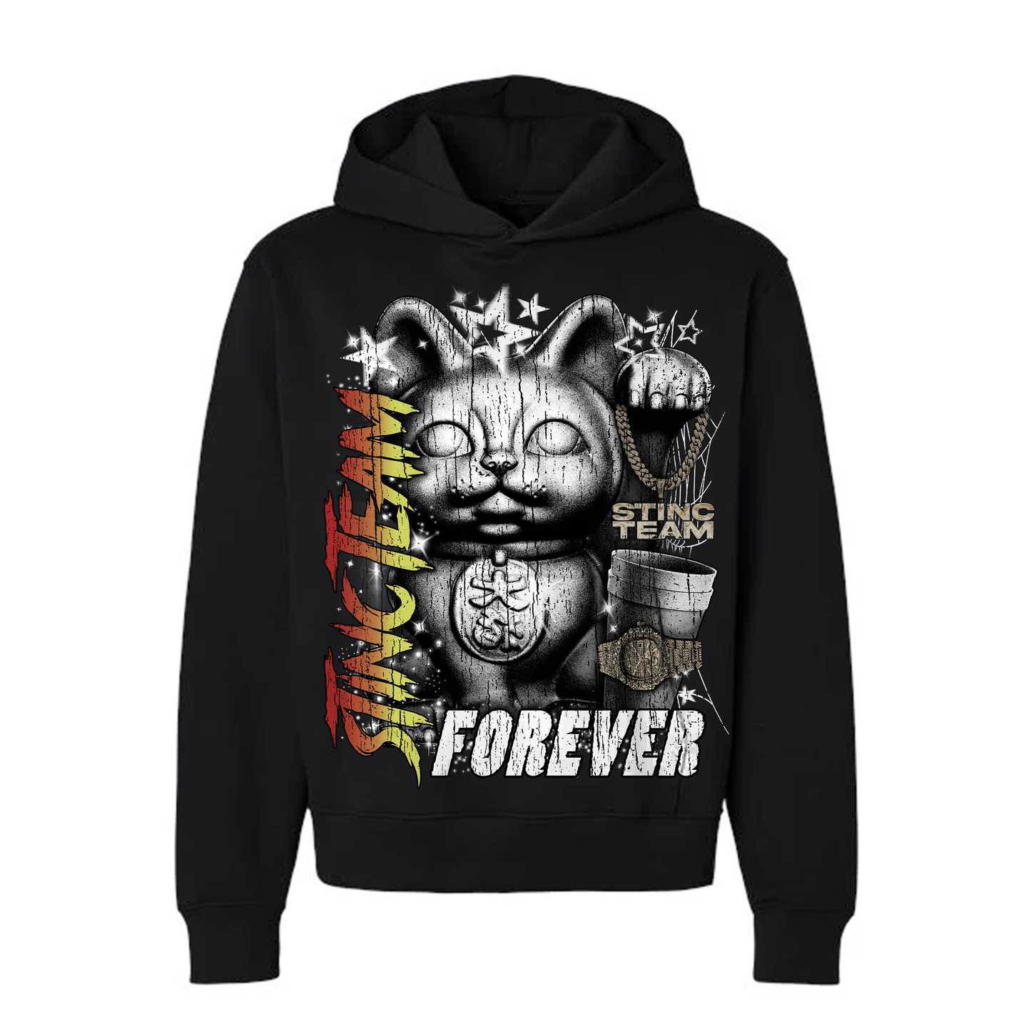 Stinc Team Forever Cat Hoodie