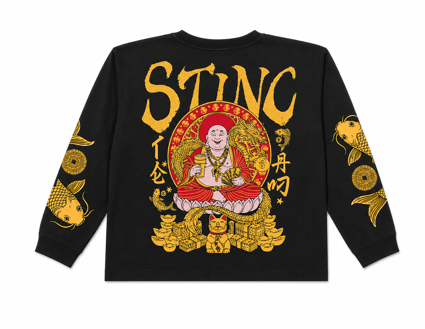 Yin n Yang Black Long Sleeve