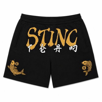 Yin n Yang Black Shorts