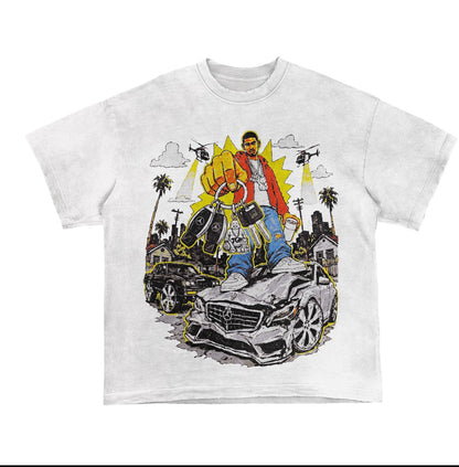 LS vs AMG White Tee