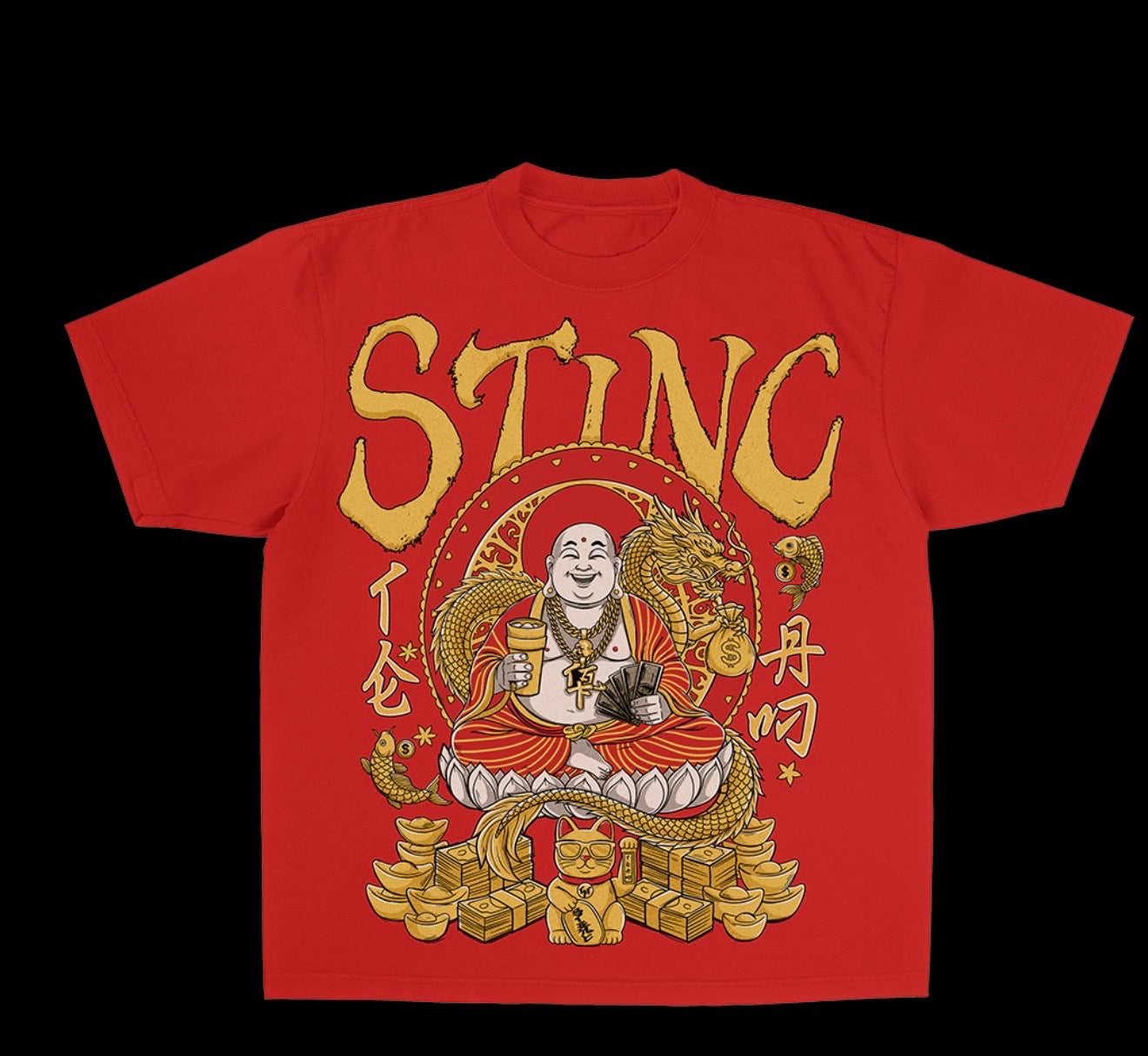 Yin n Yang Red Tee