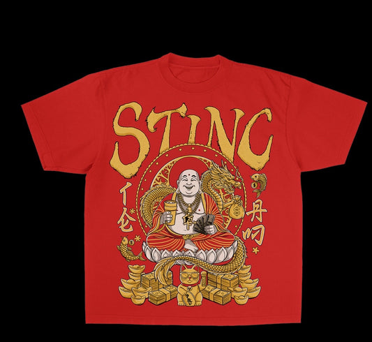 Yin n Yang Red Tee