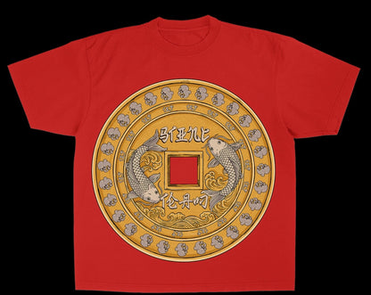 Yin n Yang Red Tee
