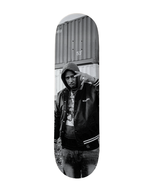 Black and White Ralfy Skateboard