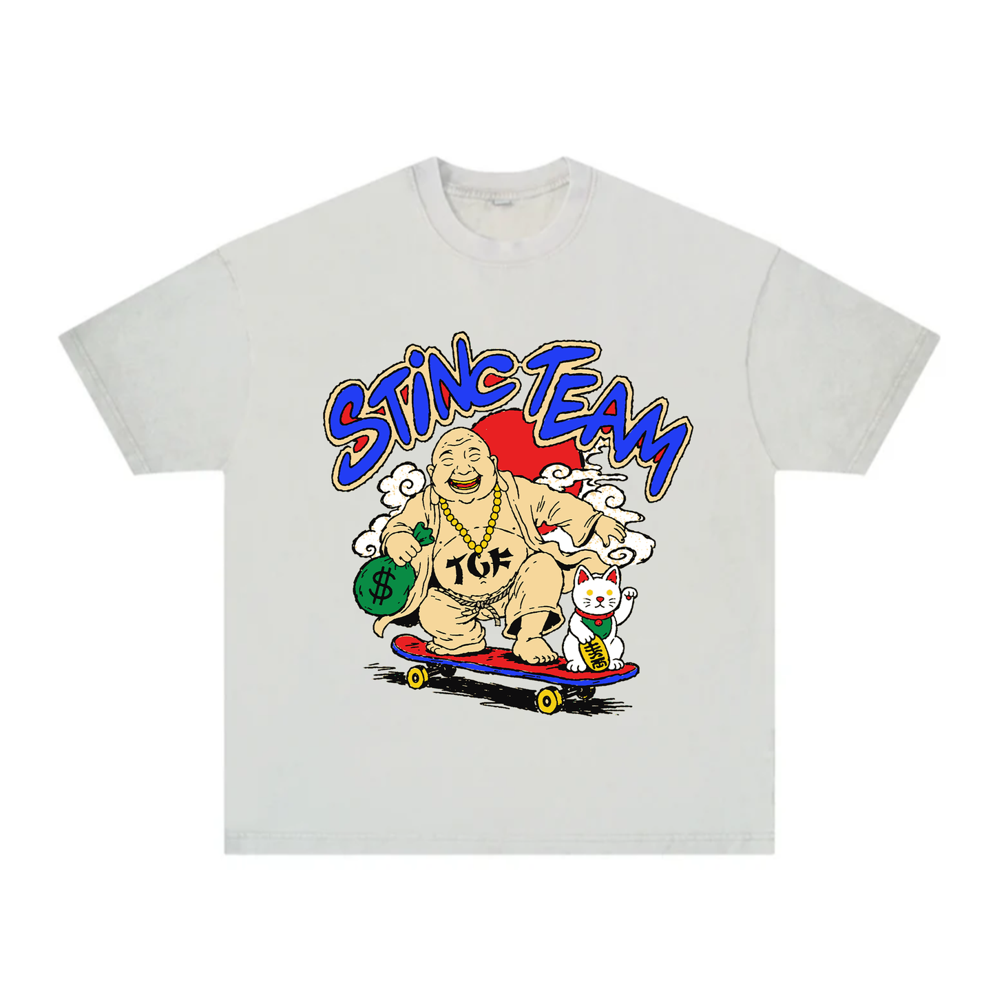 Skating Buddha Dirty Wash Tee