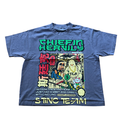 Stinc Team x Chiefin Heavily ComplexCon Grey Tee