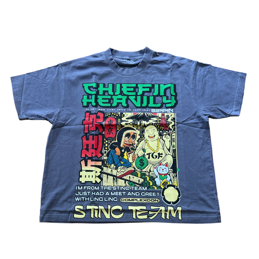 Stinc Team x Chiefin Heavily ComplexCon Grey Tee